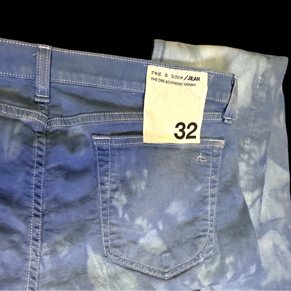 🎉HOST PICK🎉 NWT Org. White Rag & Bone The Dre Boyfriend Style Jeans. Size 32 - Picture 11 of 13